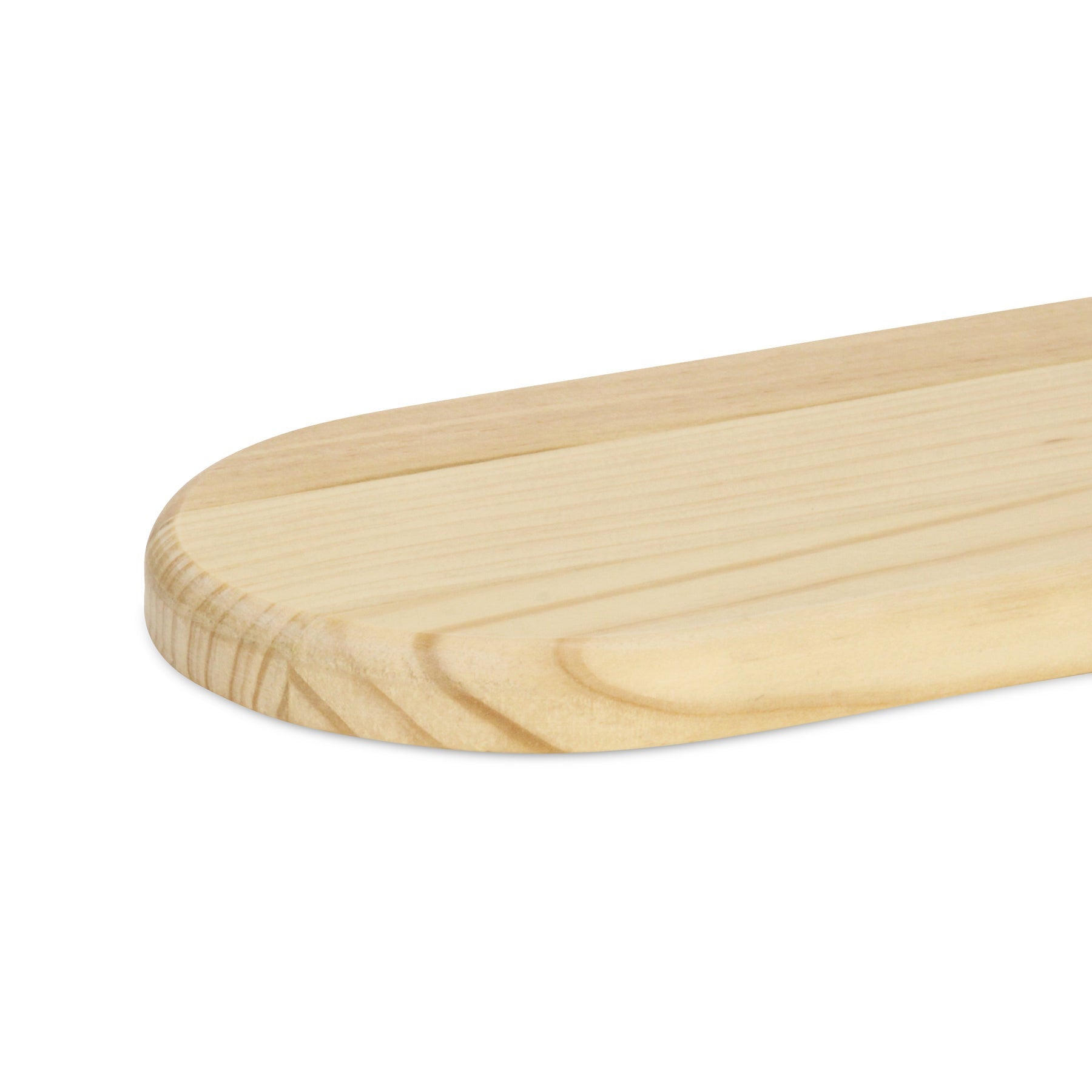 12" Natural Solid Wood Handmade Oval Vanity Tray-6