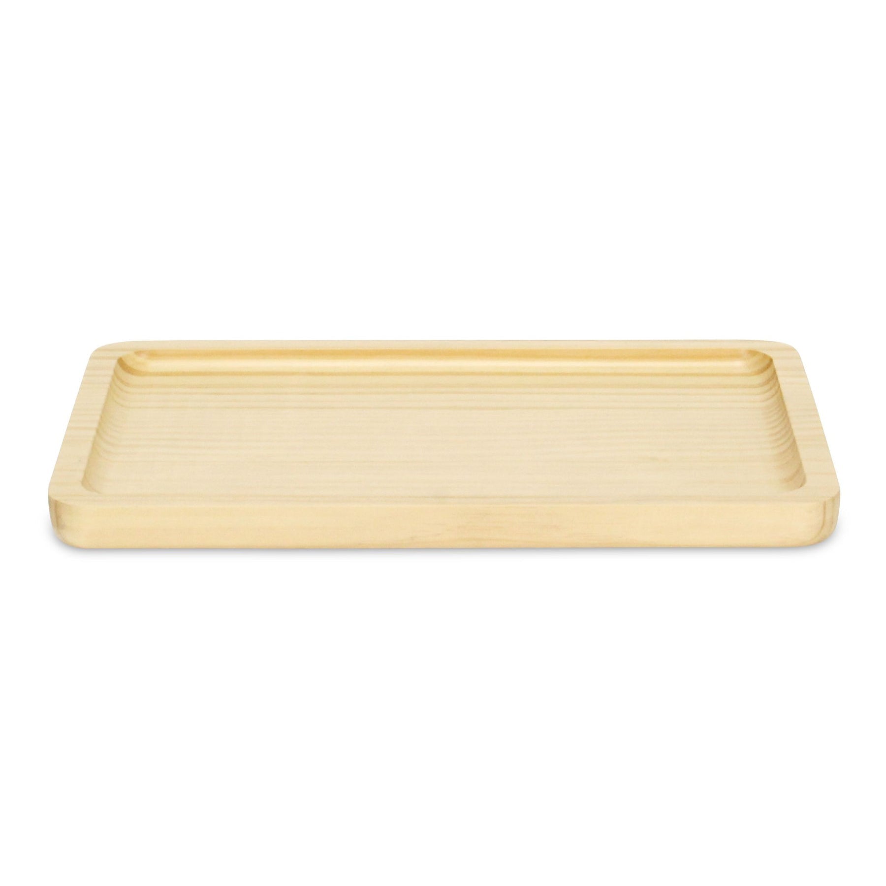12" Natural Solid Wood Handmade Vanity Tray-3