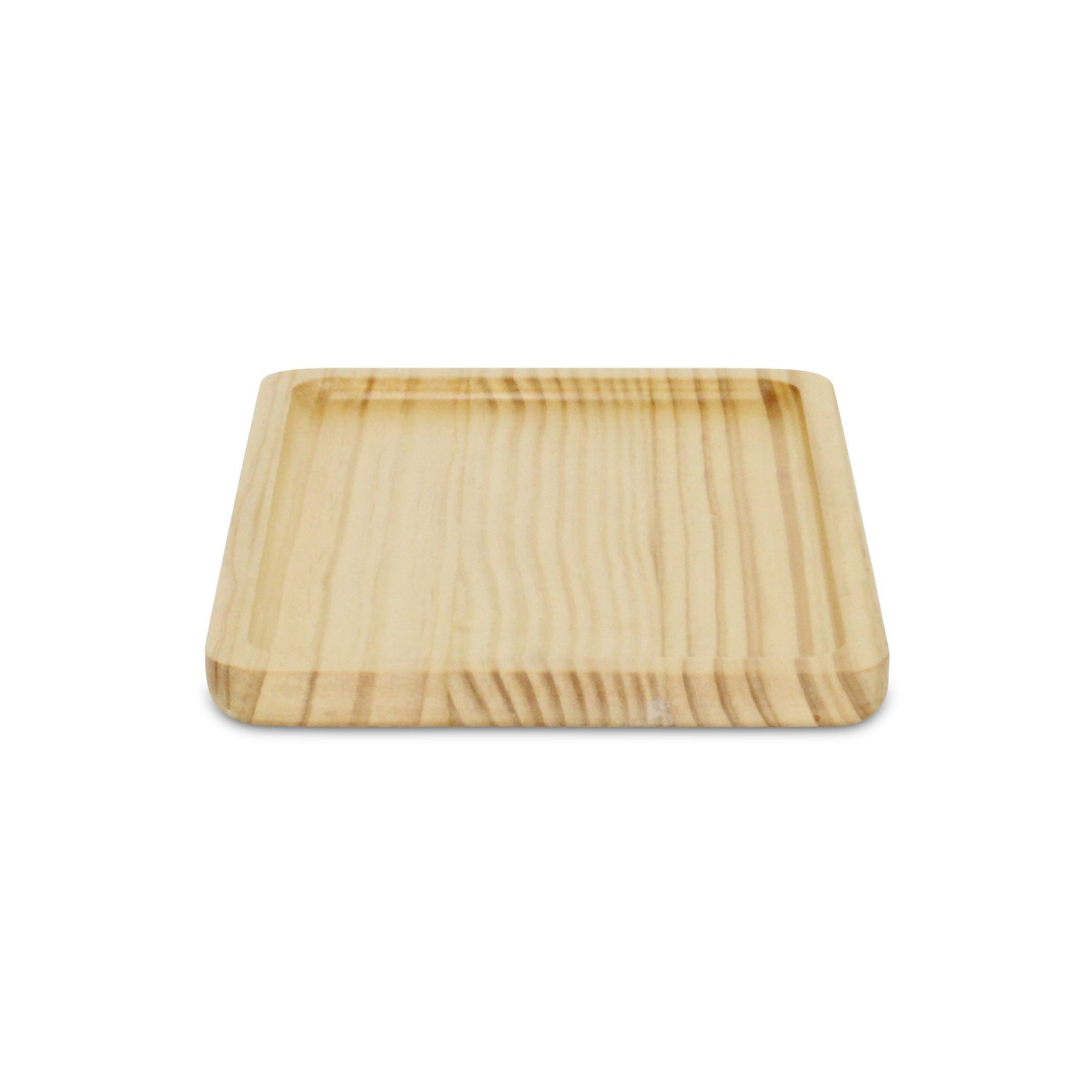 12" Natural Solid Wood Handmade Vanity Tray-4