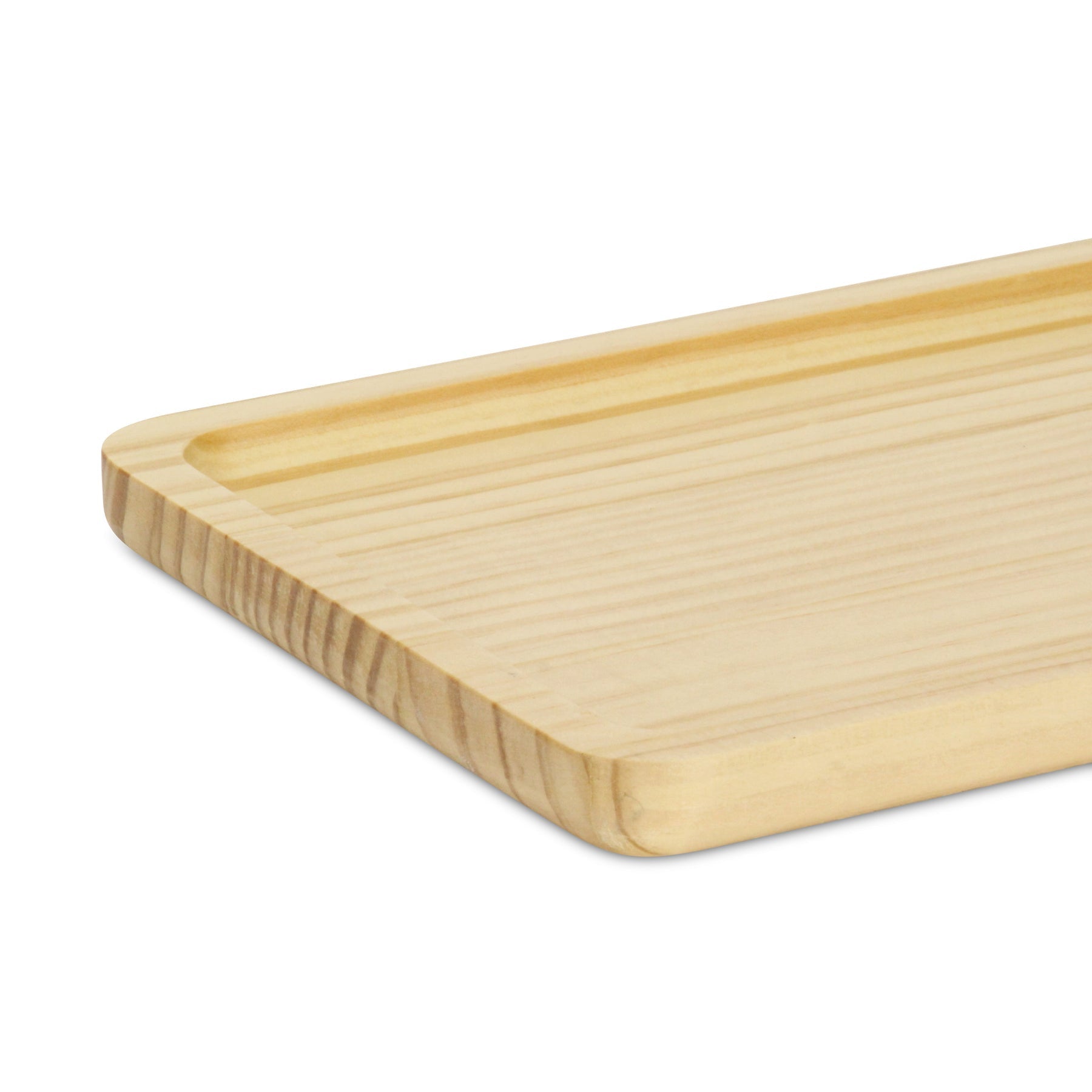 12" Natural Solid Wood Handmade Vanity Tray-5