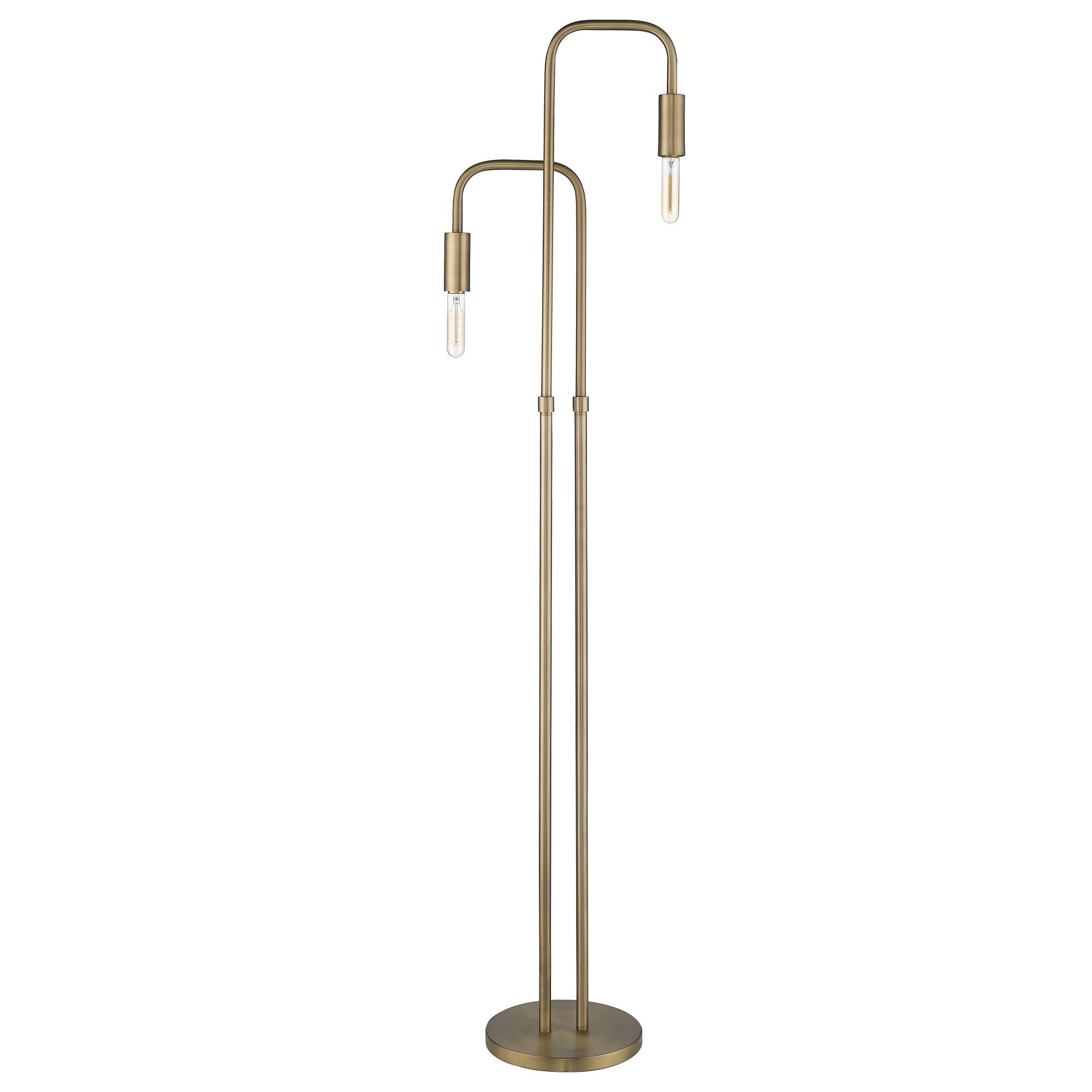 63" Two Light Torchiere Floor Lamp-Floor Lamps-DECOROLALA