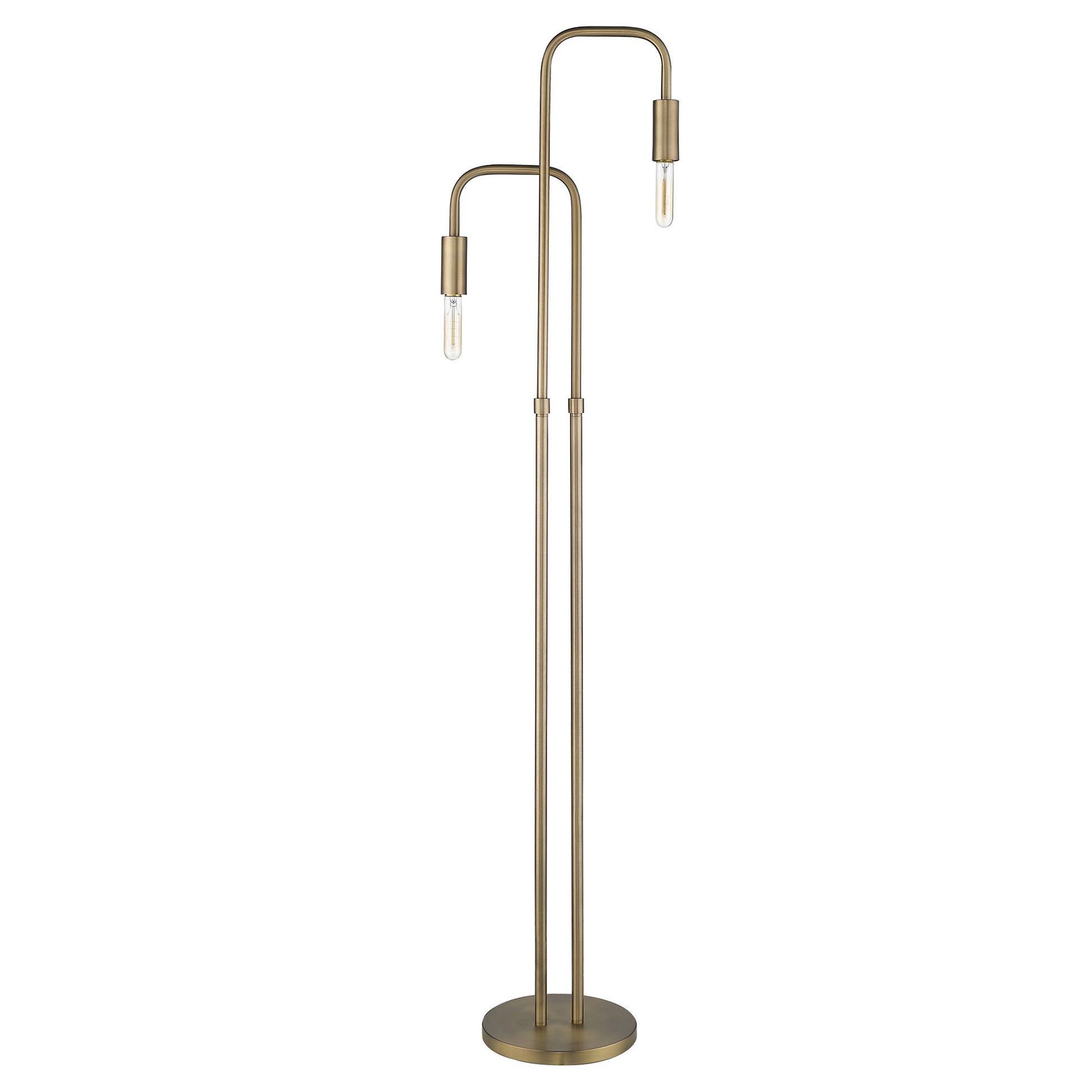 63" Two Light Torchiere Floor Lamp-Floor Lamps-DECOROLALA