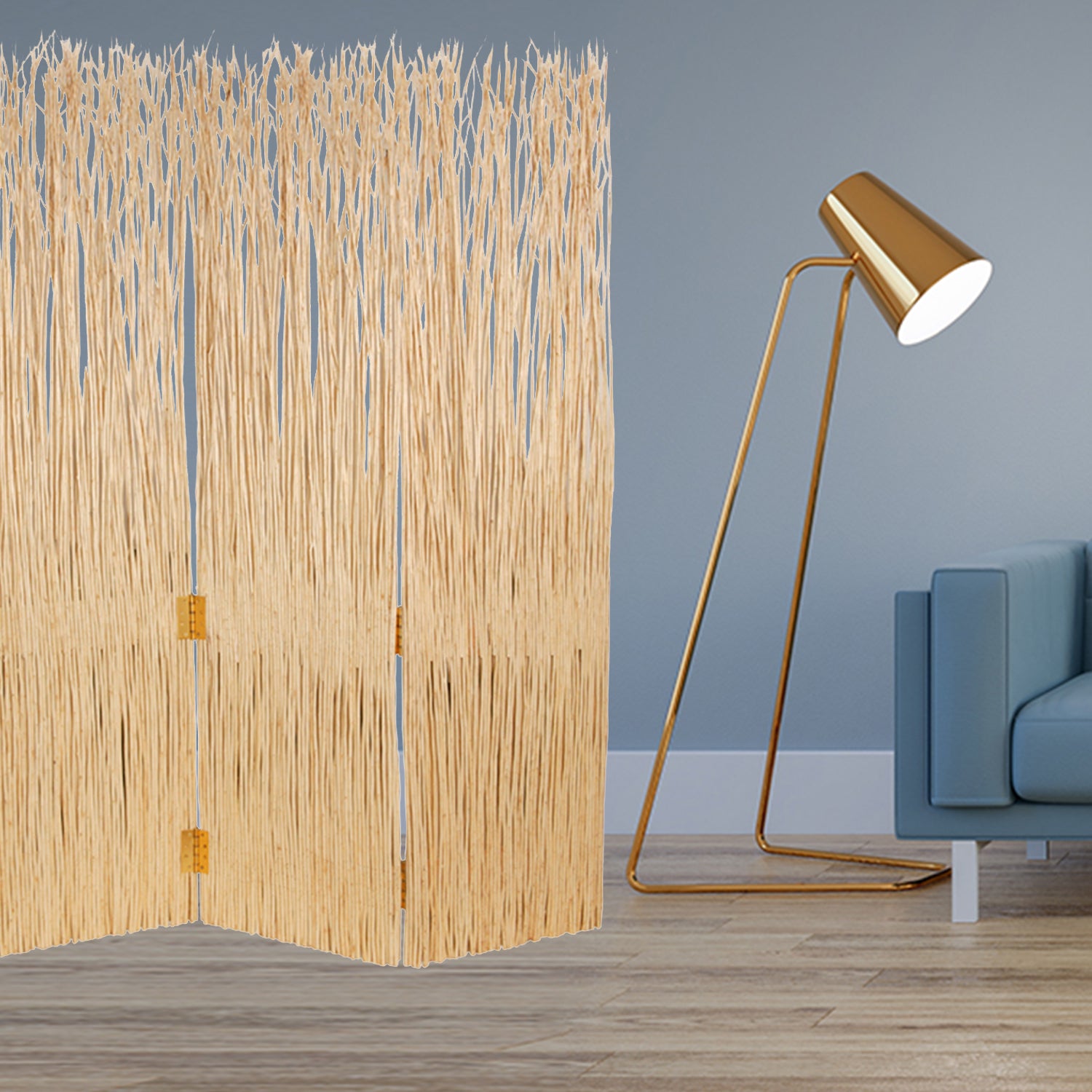 63" X 84" Natural Willow Adirondack Screen-Room Dividers-DECOROLALA