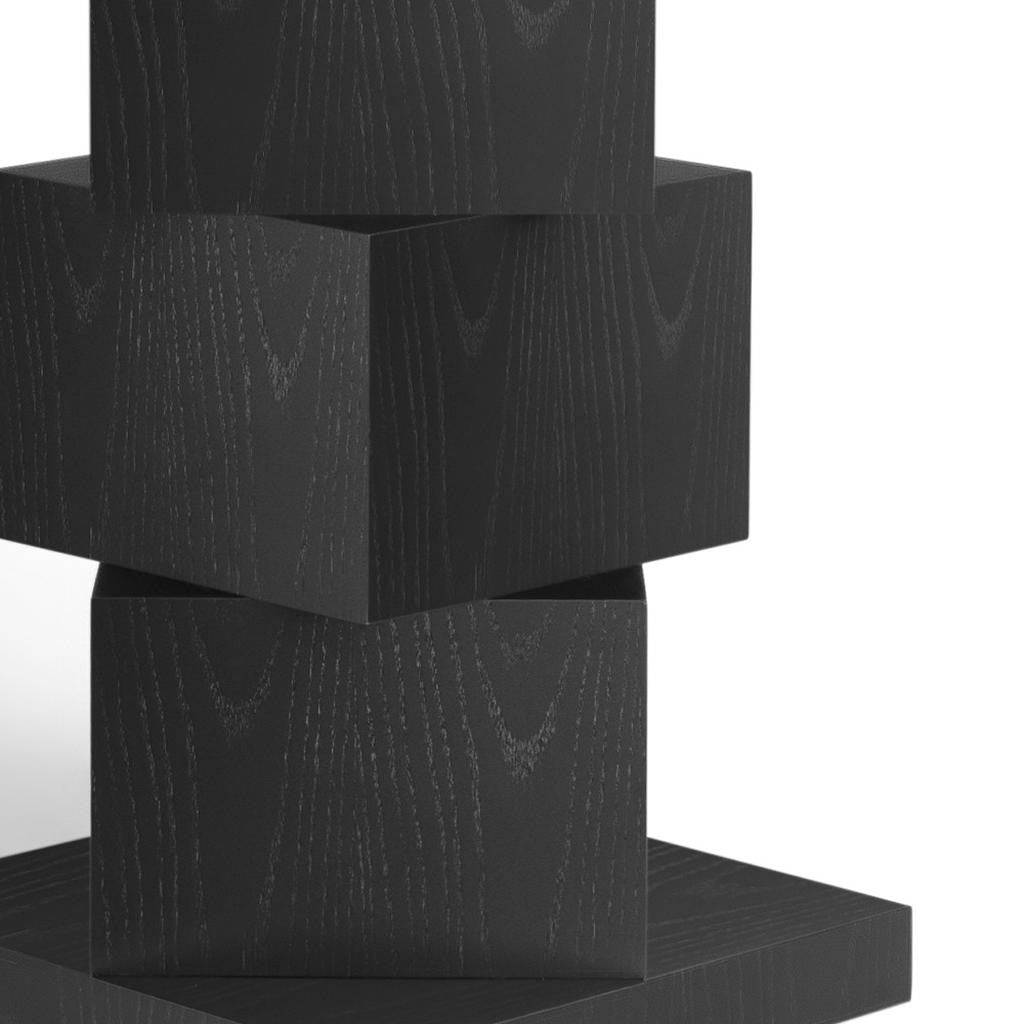 51" Clear and Black Glass and Solid Wood Pedestal Base Round Top Dining Table-Dining Tables-DECOROLALA