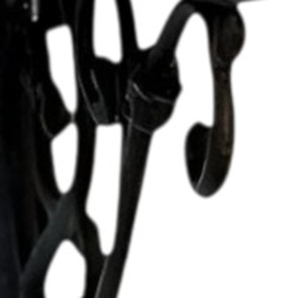 8" Set Of Two Black Metal Wall Mounted Shelf Brackets-Wall Mounted Shelves-DECOROLALA