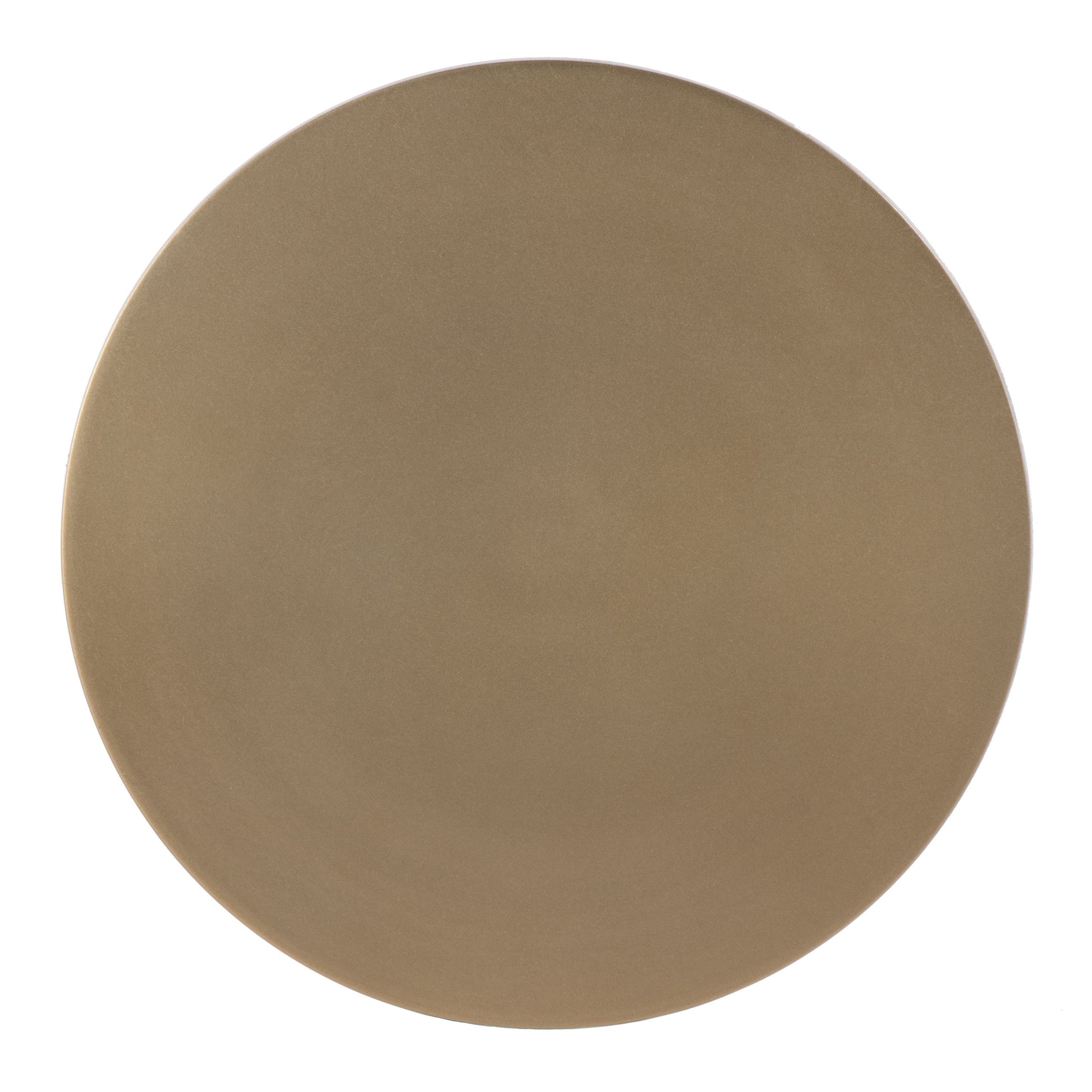 22" Gold Distressed Aluminum Round Pedestal End Table-3