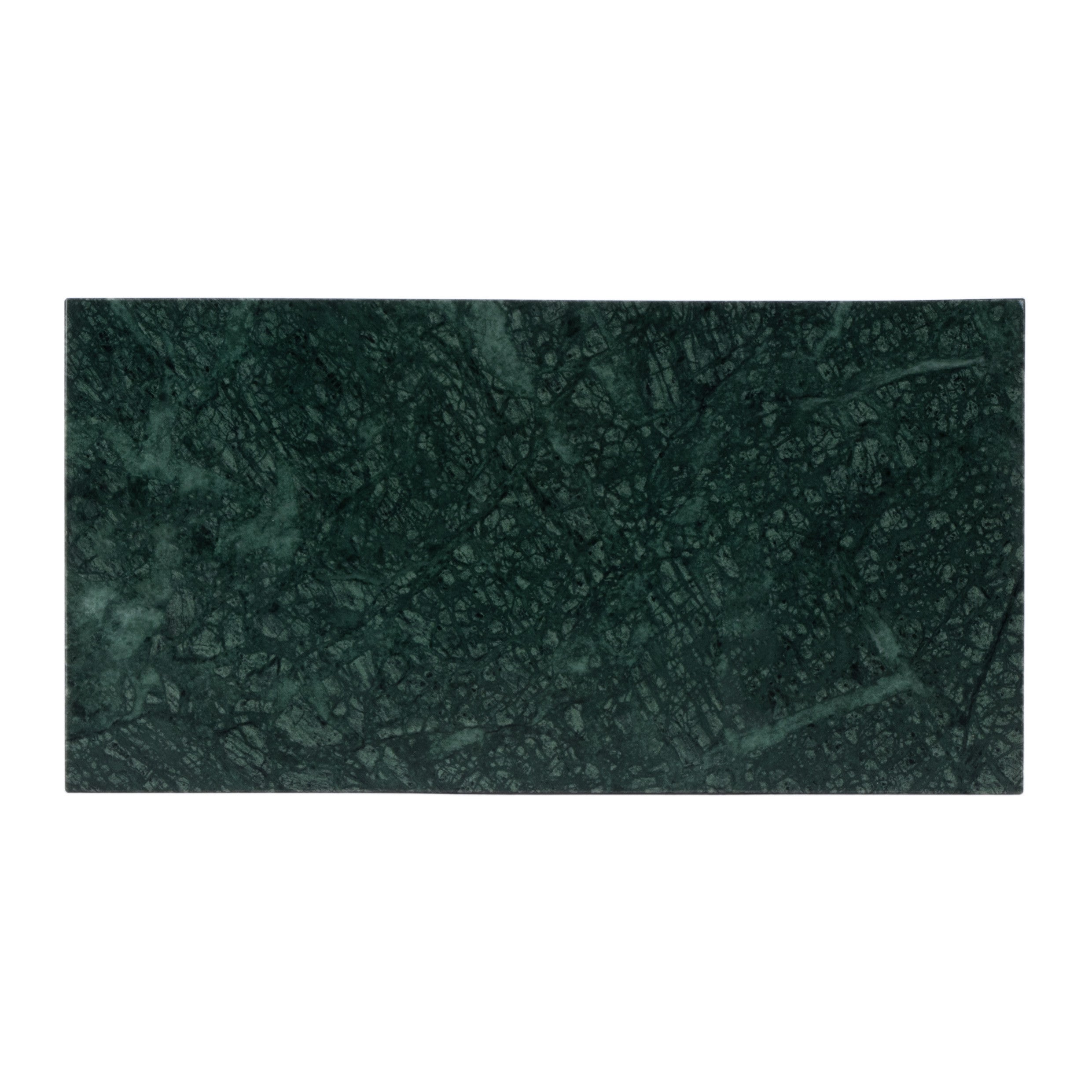 22" Green and Gold Marble and Iron Frame End Table With Magazine Holder-End-Side Tables-DECOROLALA