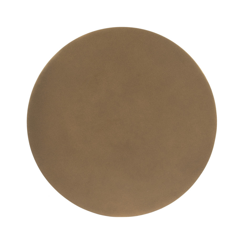 19" Bronze Aluminum Round Pedestal End Table-5