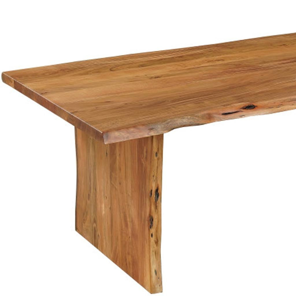 11 Piece Brown Solid Wood Dining Set with 10-Dining Sets-DECOROLALA