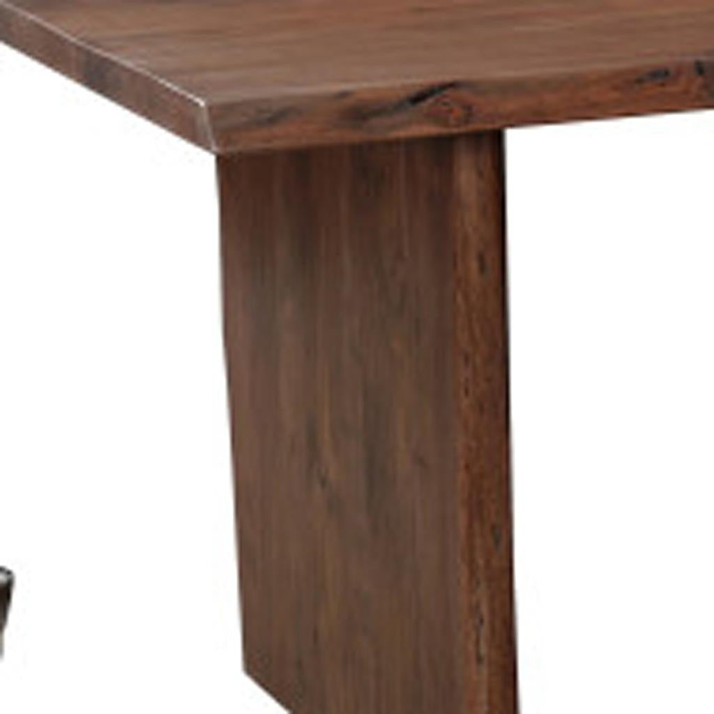 11 Piece Brown Solid Wood Dining Set with 10-Dining Sets-DECOROLALA