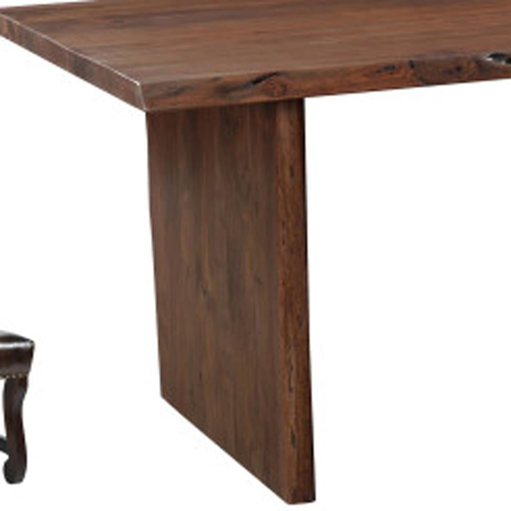 11 Piece Brown Solid Wood Dining Set with 10-Dining Sets-DECOROLALA