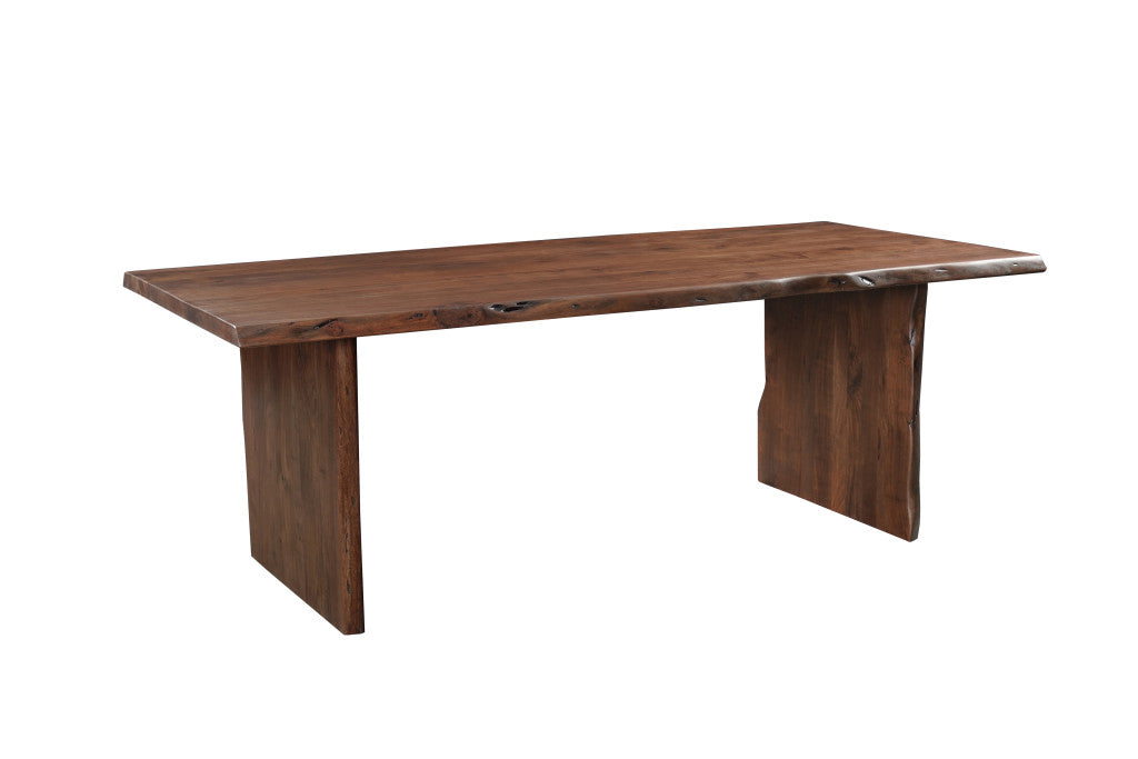 11 Piece Brown Solid Wood Dining Set with 10-Dining Sets-DECOROLALA