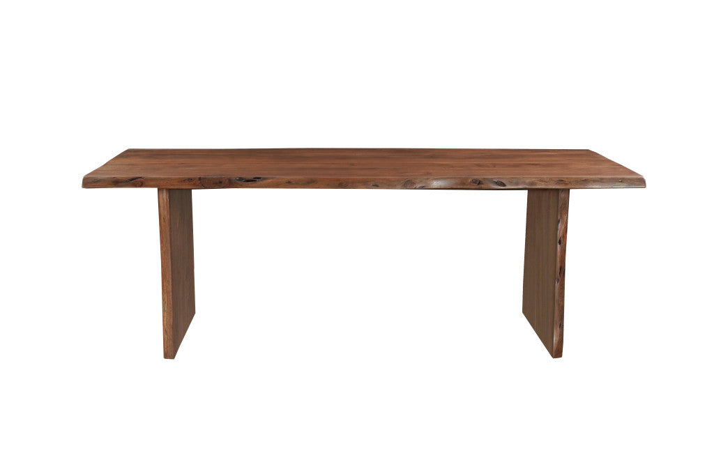 11 Piece Brown Solid Wood Dining Set with 10-Dining Sets-DECOROLALA