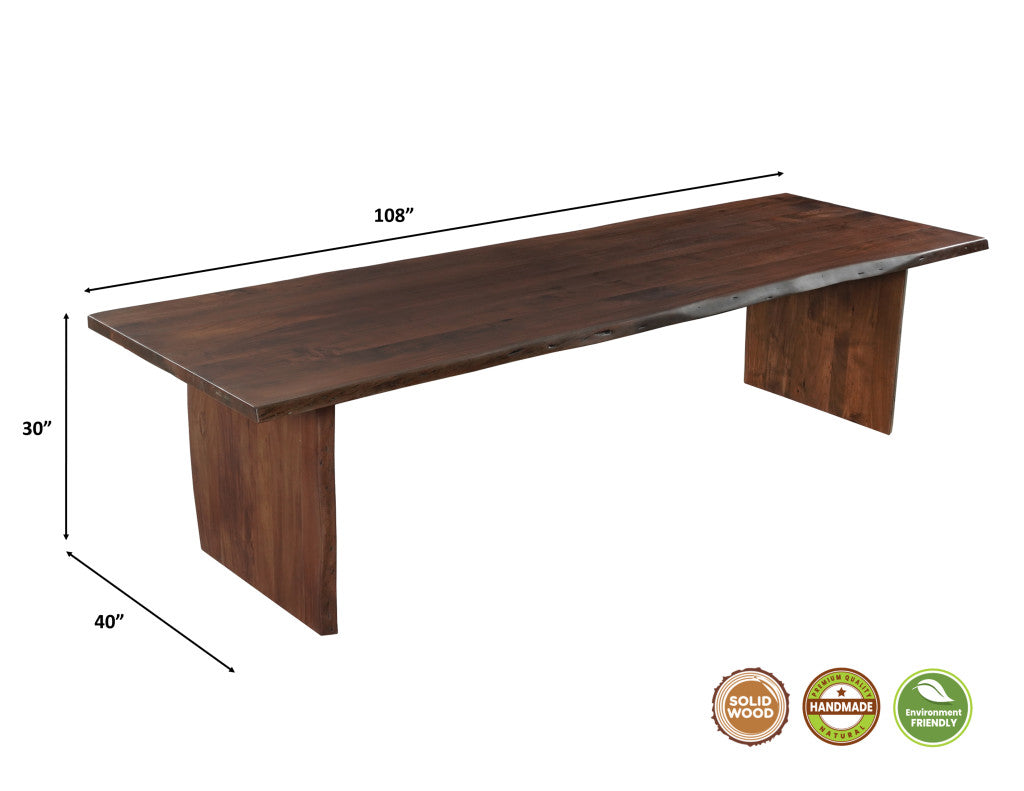 13 Piece Brown Solid Wood Dining Set with 12-Dining Sets-DECOROLALA