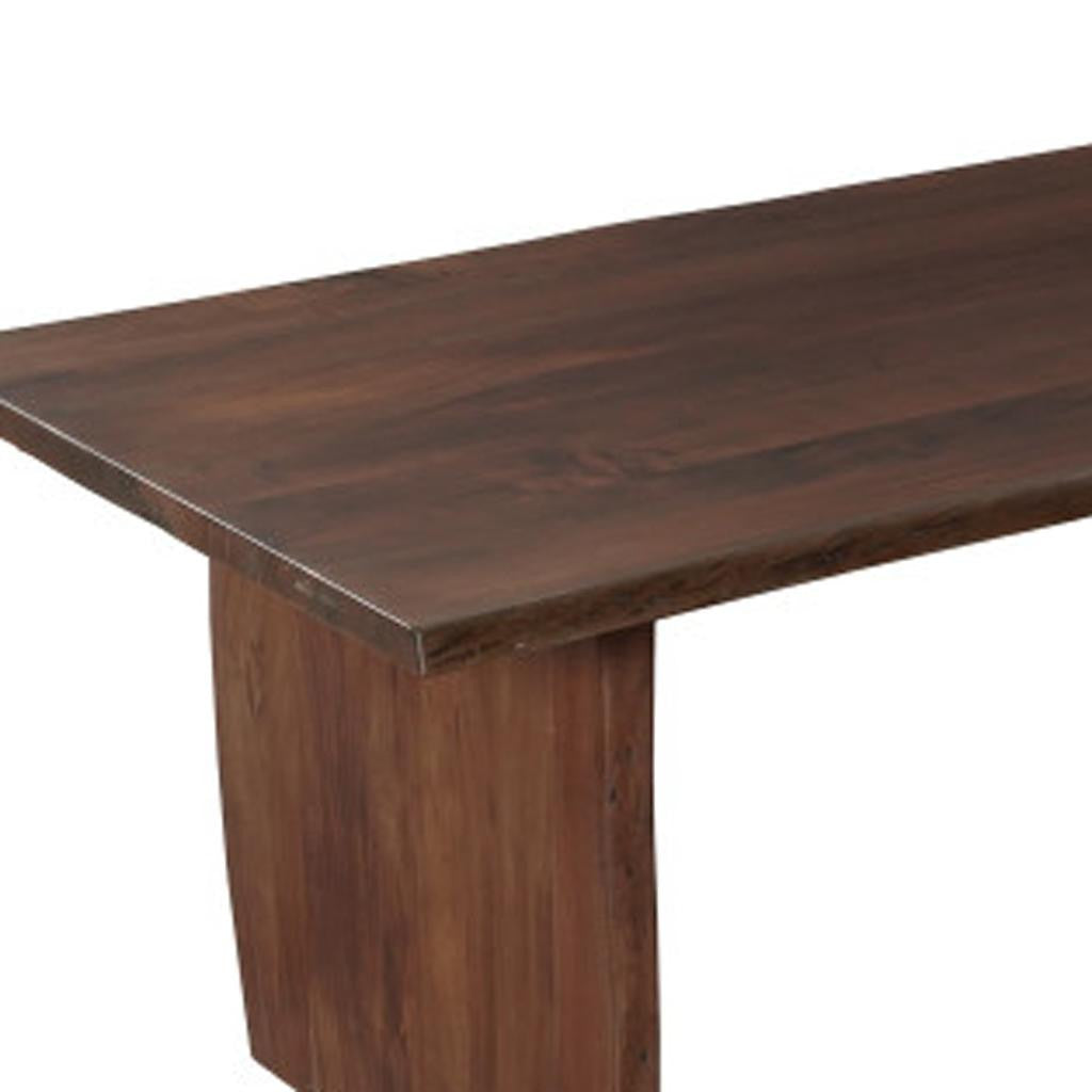 13 Piece Brown Solid Wood Dining Set with 12-Dining Sets-DECOROLALA