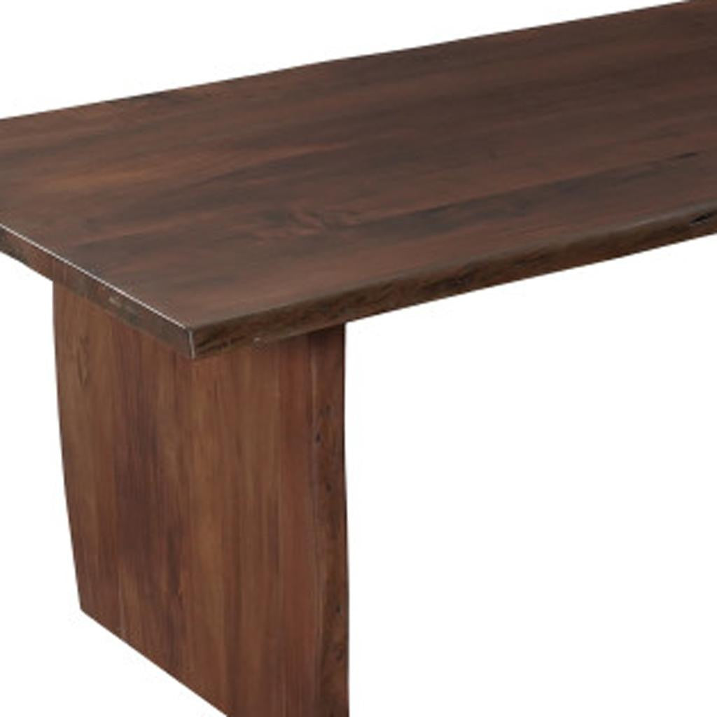13 Piece Brown Solid Wood Dining Set with 12-Dining Sets-DECOROLALA