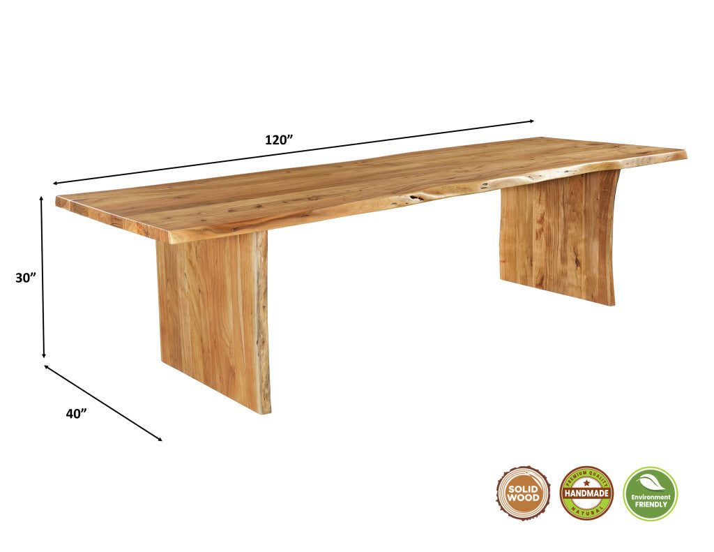 15 Piece Brown Solid Wood Dining Set with 14-Dining Sets-DECOROLALA