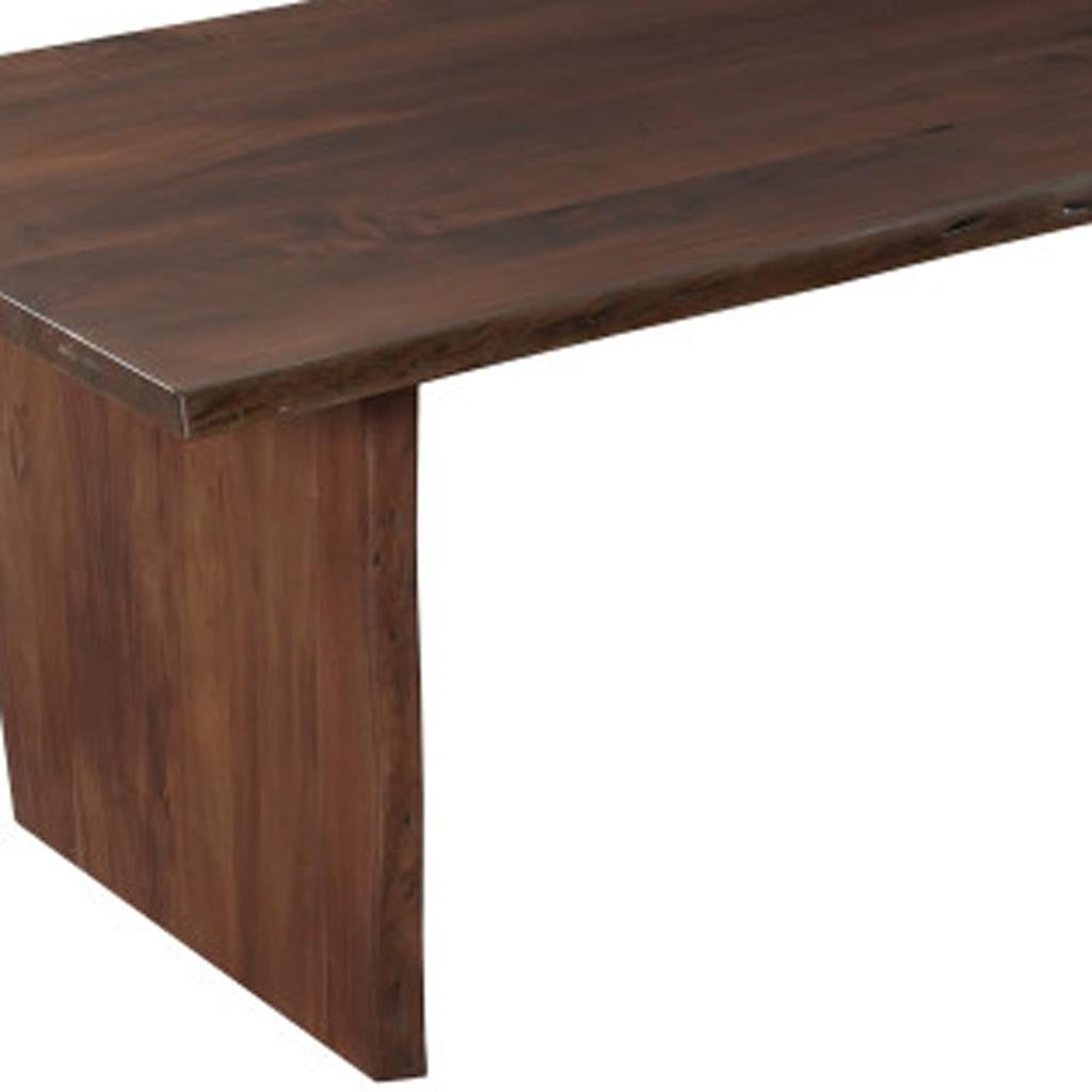 15 Piece Brown Solid Wood Dining Set with 14-Dining Sets-DECOROLALA