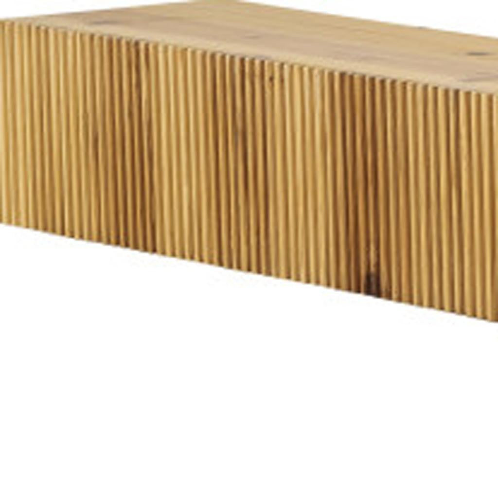60" Natural Solid Wood Wall Mounted Floating Shelf-Wall Mounted Shelves-DECOROLALA