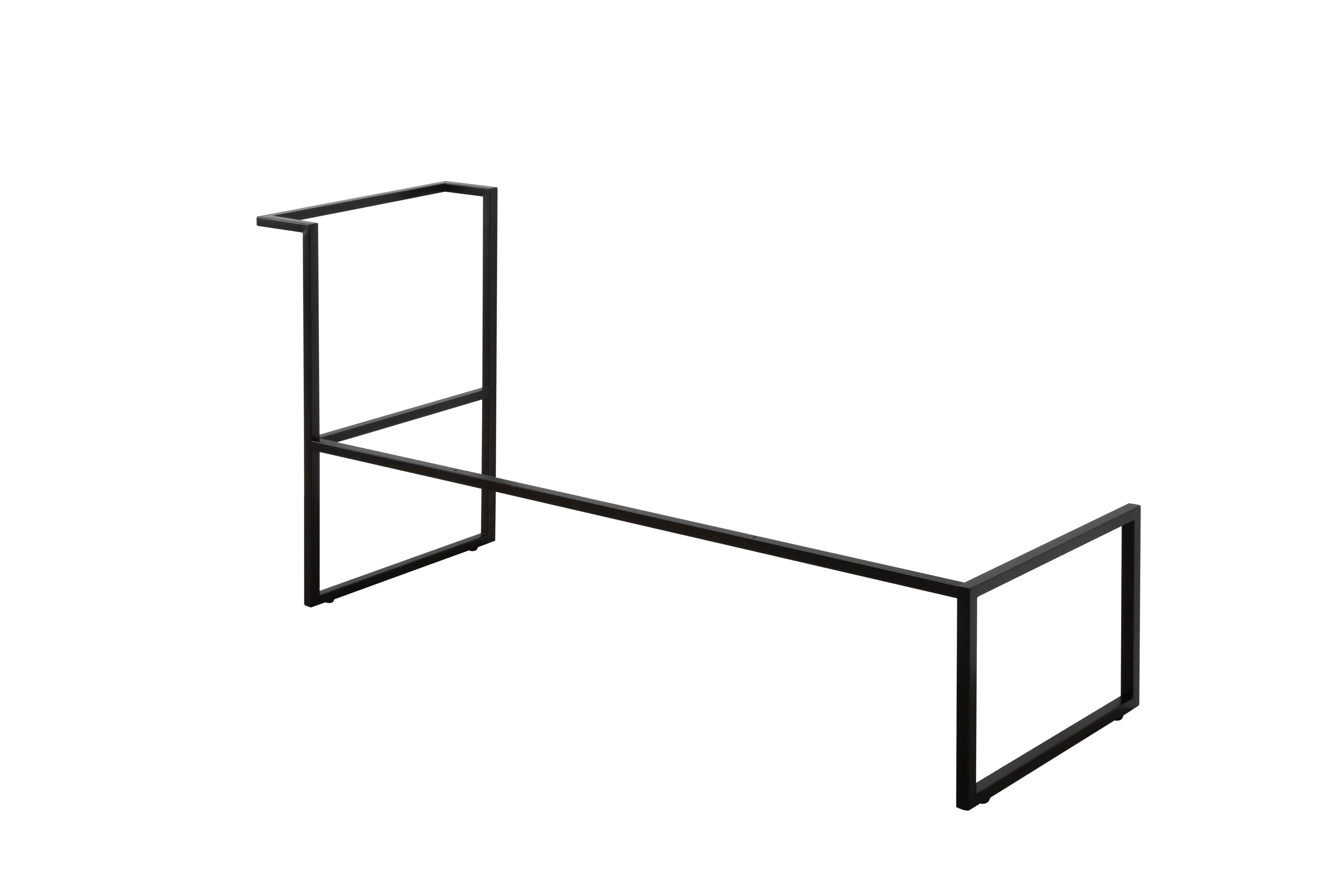 64" Matte Black Metal Stainless Steel Frame for Wall-Mounted Vanities - 1625*449*790-Faucet-DECOROLALA