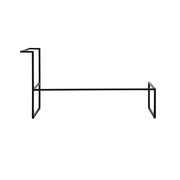 64" Matte Black Stainless Steel Support Frame for Wall-Mounted Bathroom Vanities-Migration_Faucets-DECOROLALA