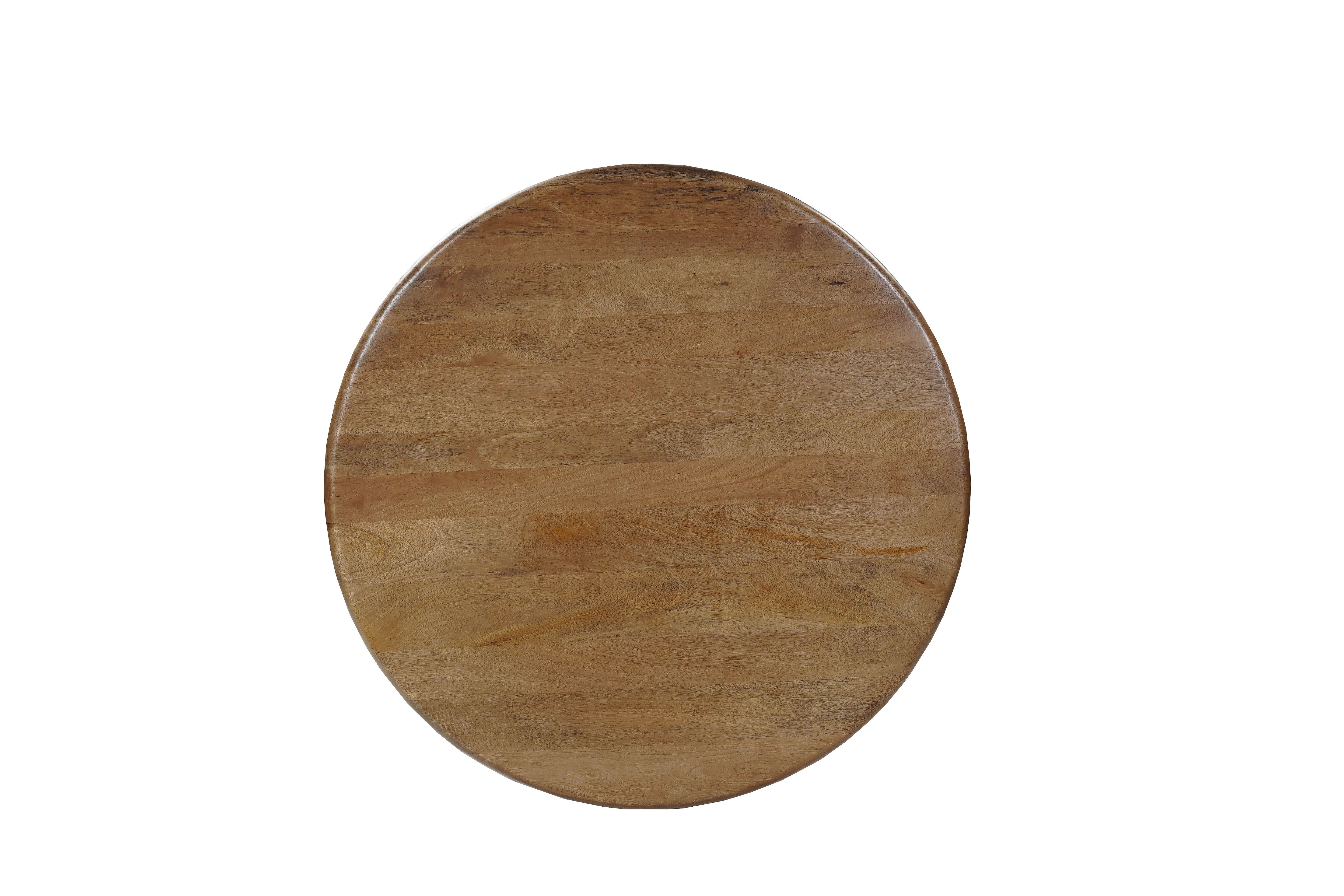 Five Piece Brown Round Solid Wood Dining Set with Four Chairs-Dining Sets-DECOROLALA