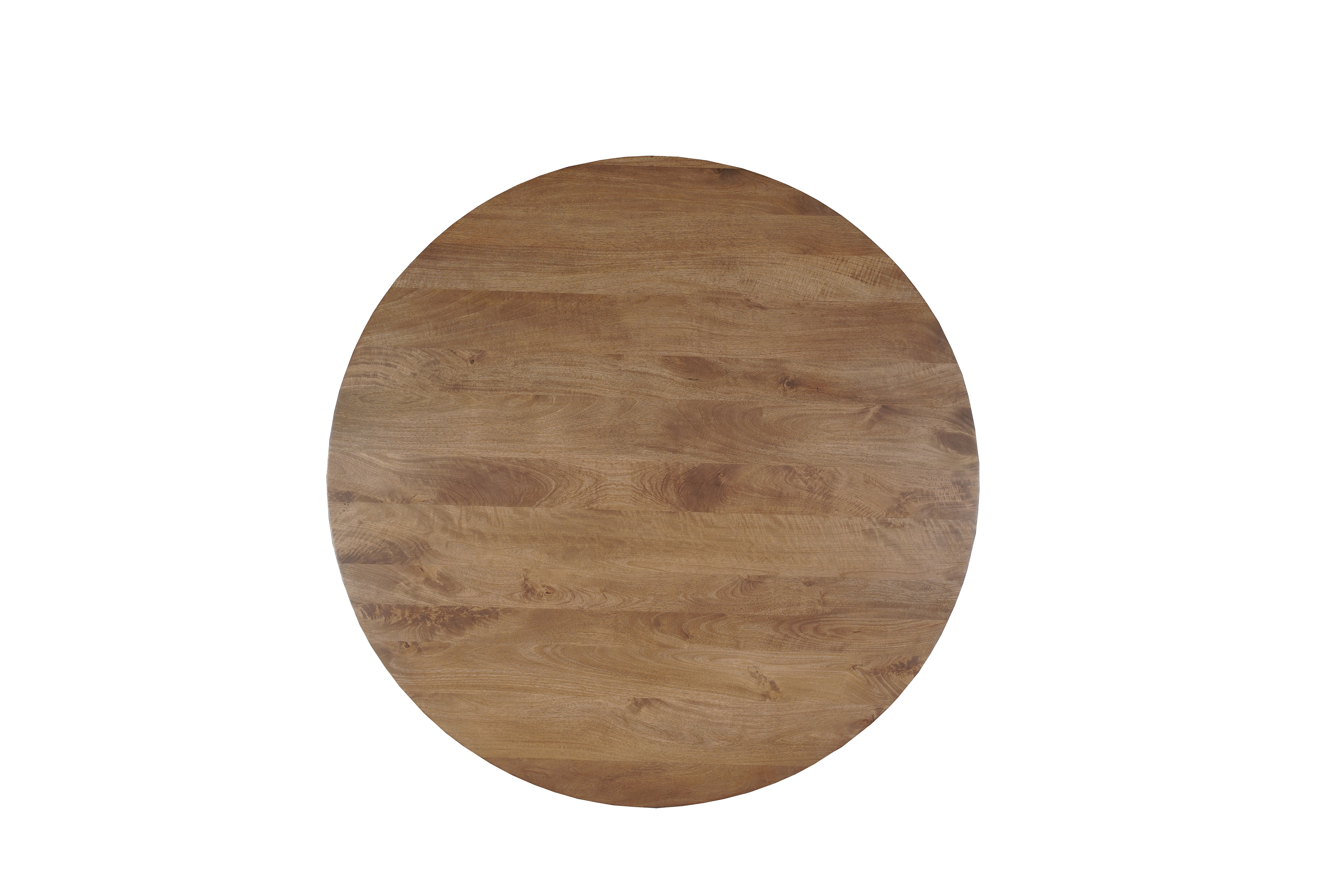 Five Piece Brown Round Solid Wood Dining Set with Four Chairs-Dining Sets-DECOROLALA