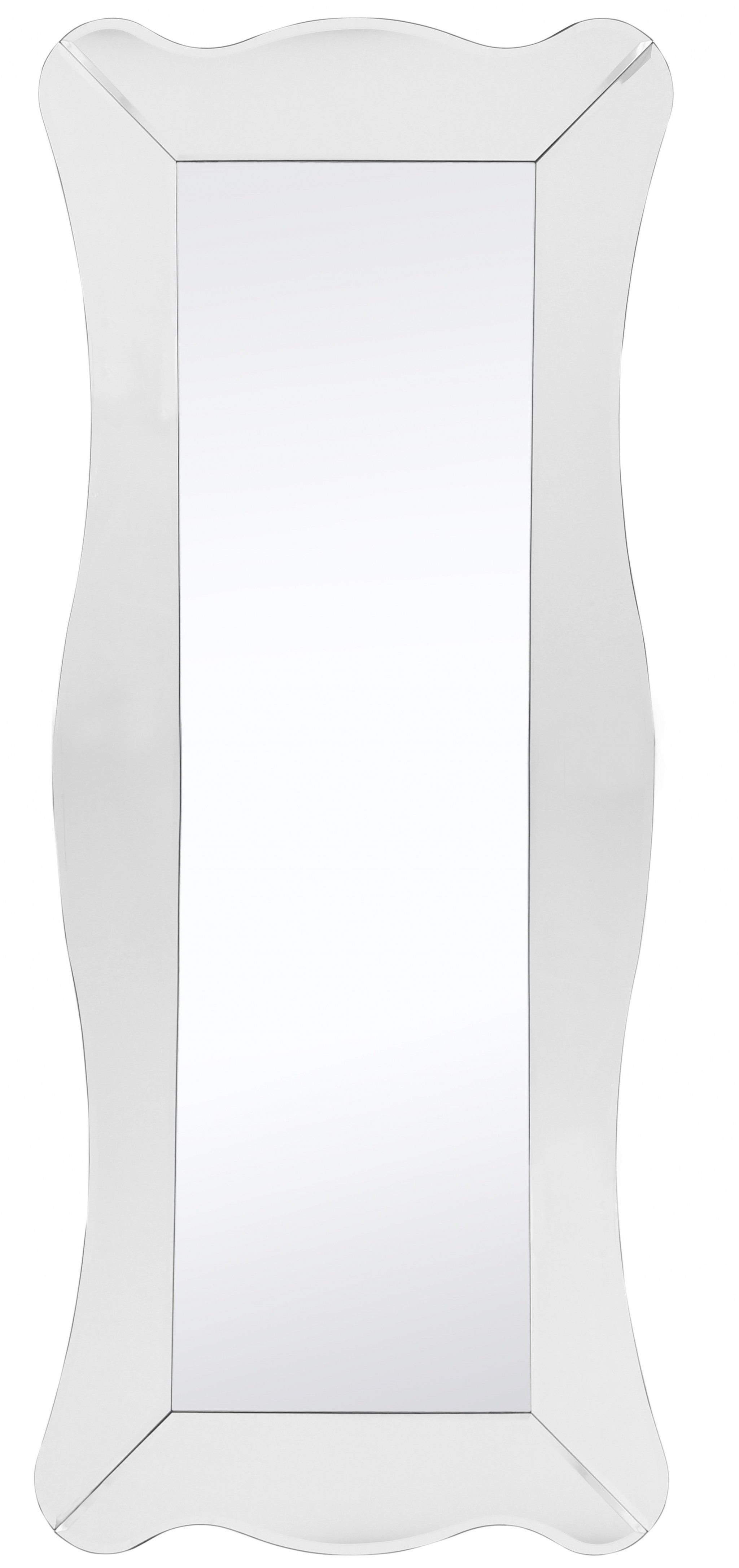 65" Clear Novelty Glass Framed Full Length Hanging Mirror-Mirrors-DECOROLALA