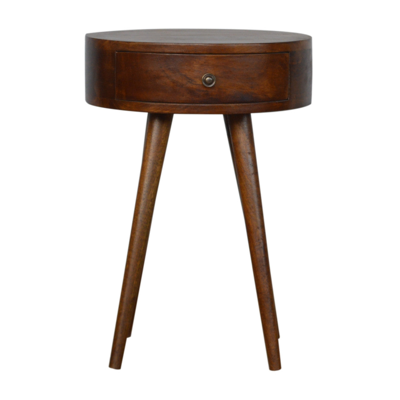 22" Chestnut Solid Wood One Drawer Nightstand-1