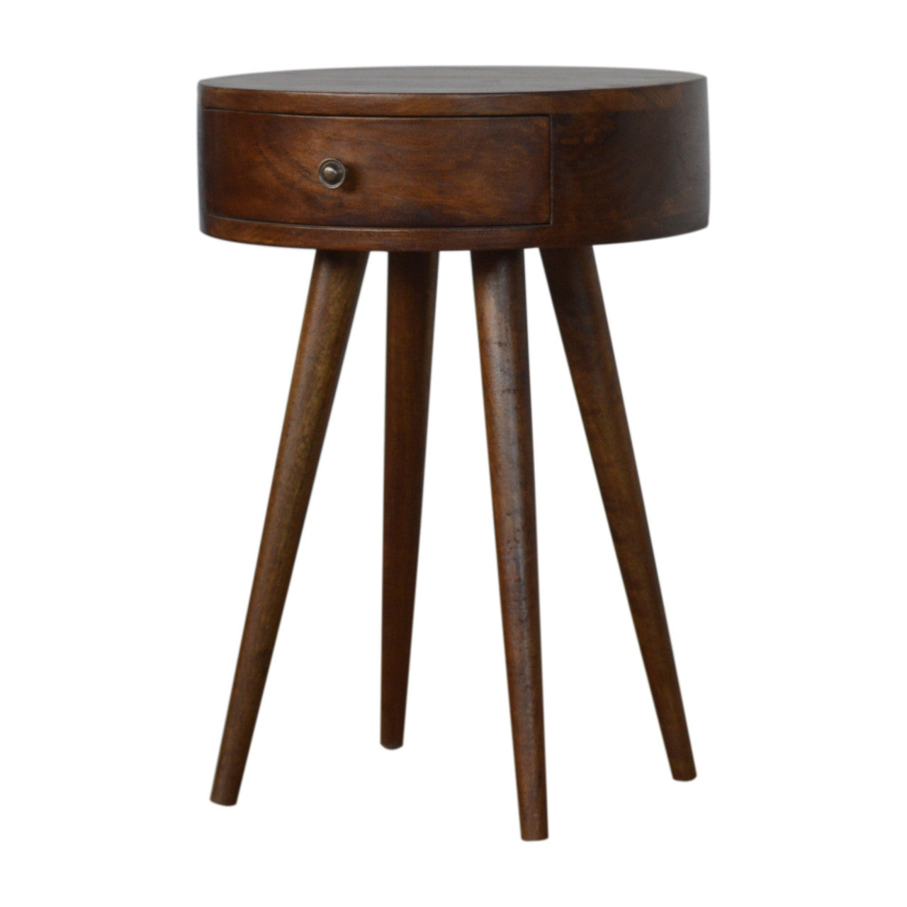 22" Chestnut Solid Wood One Drawer Nightstand-2