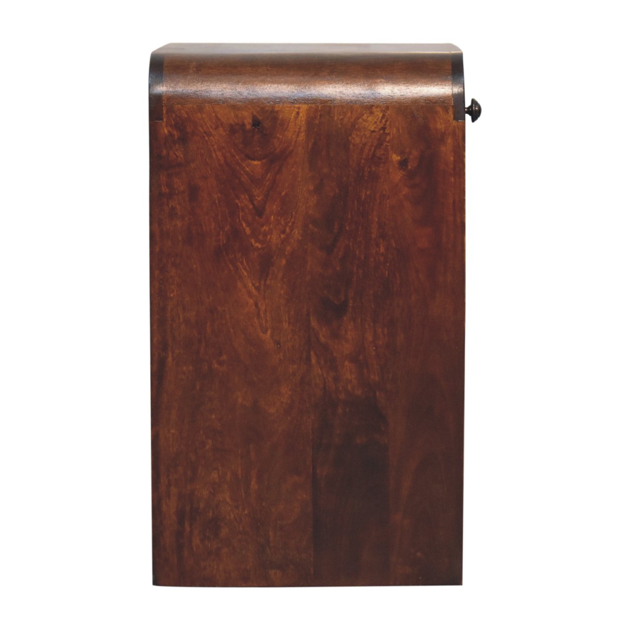 24" Brown Solid Wood One Drawer Nightstand-2