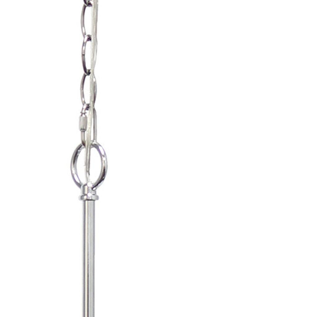 Silver Sphere Iron Ceiling Light With Clear Shades-Pendants-Hanging Lights-DECOROLALA