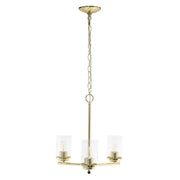 Gold Chandelier Iron Ceiling Light With Clear Shades-Pendants-Hanging Lights-DECOROLALA
