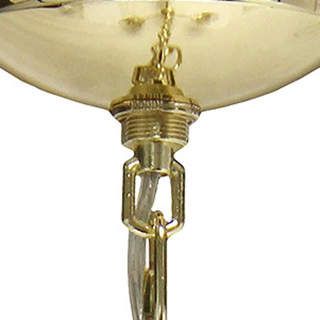 Gold Chandelier Iron Ceiling Light With Clear Shades-Pendants-Hanging Lights-DECOROLALA