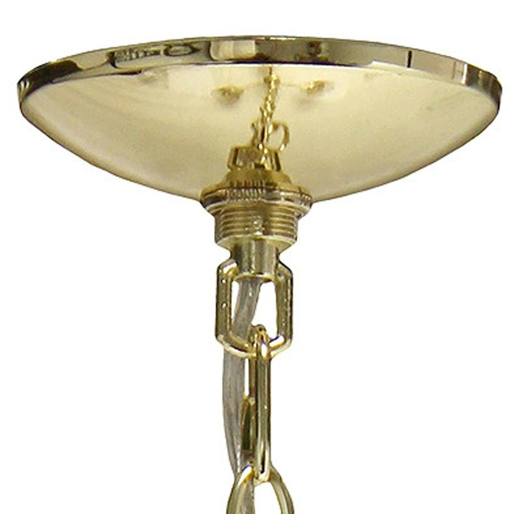 Gold Chandelier Iron Ceiling Light With Clear Shades-Pendants-Hanging Lights-DECOROLALA