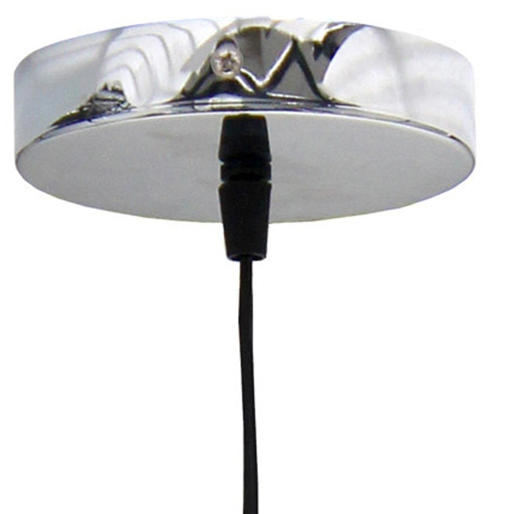 Silver Simple Iron Ceiling Light With Clear Shades-Pendants-Hanging Lights-DECOROLALA