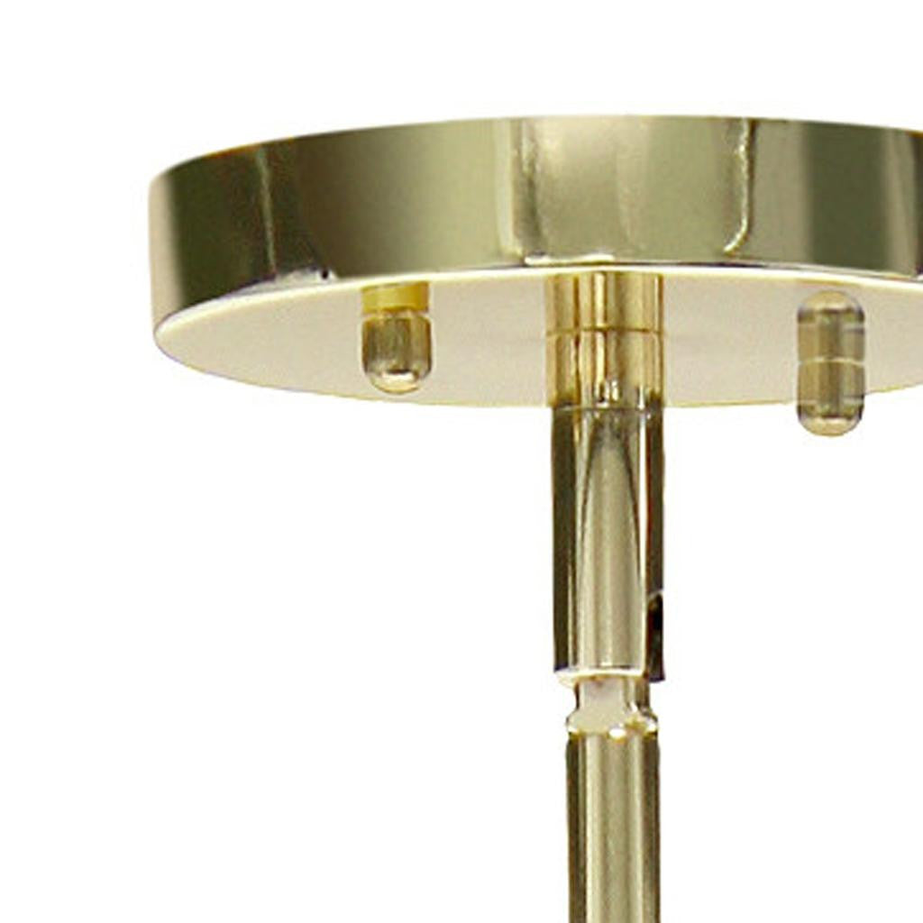 Gold Cylinder Iron Ceiling Light With Clear Shades-Pendants-Hanging Lights-DECOROLALA
