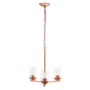 Rose Gold Chandelier Iron Ceiling Light With Clear Shades-Pendants-Hanging Lights-DECOROLALA