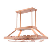 Copper Kitchen Island Iron LED Edison Bulb Flush Ceiling Light-Pendants-Hanging Lights-DECOROLALA