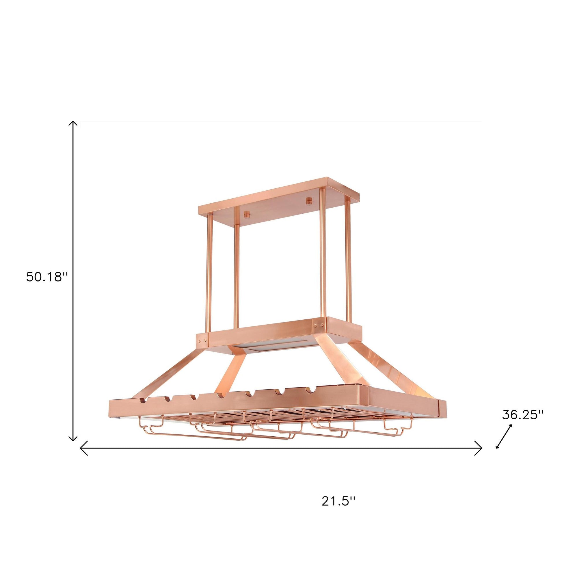 Copper Kitchen Island Iron LED Edison Bulb Flush Ceiling Light-Pendants-Hanging Lights-DECOROLALA