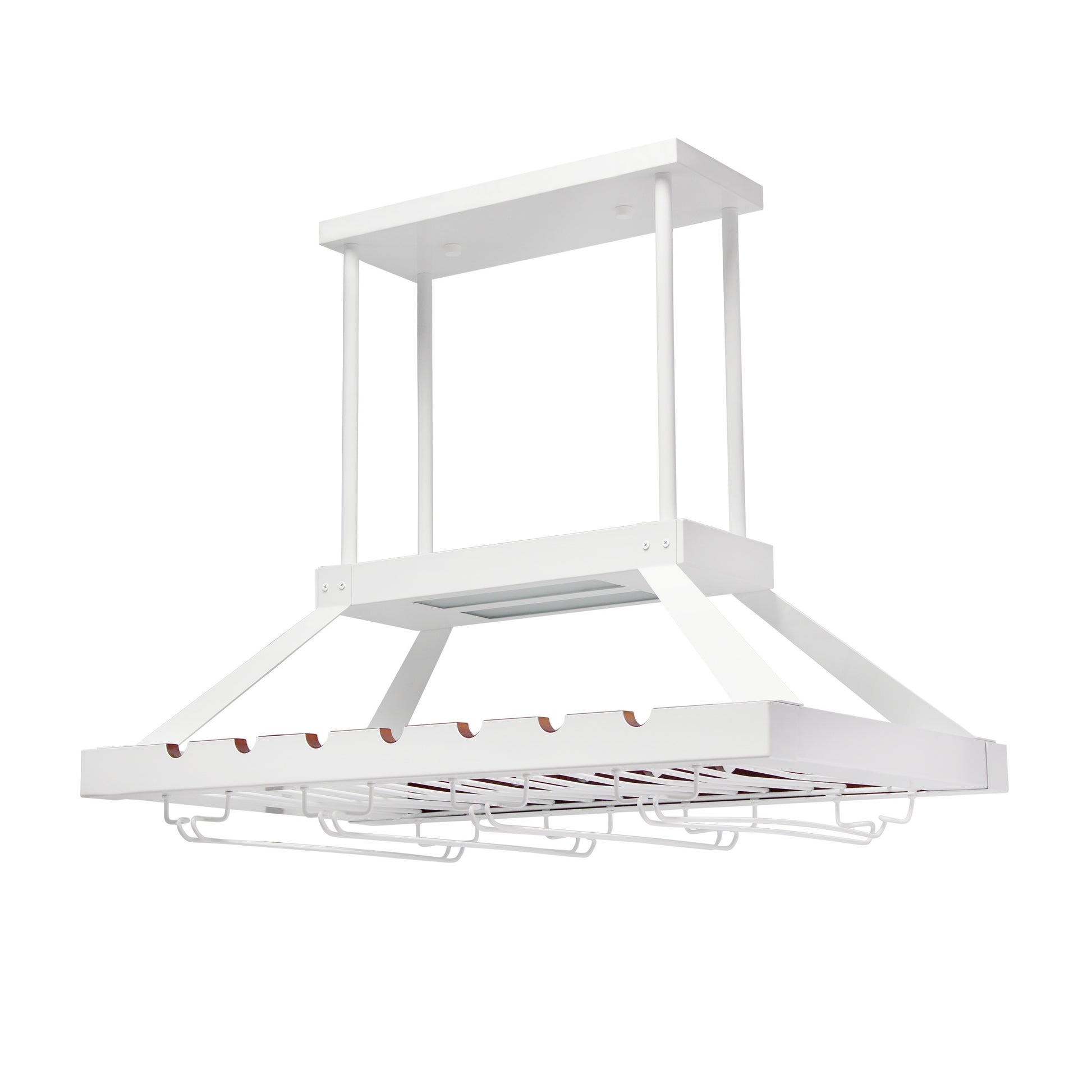 White Kitchen Island Iron LED Edison Bulb Flush Ceiling Light-Pendants-Hanging Lights-DECOROLALA