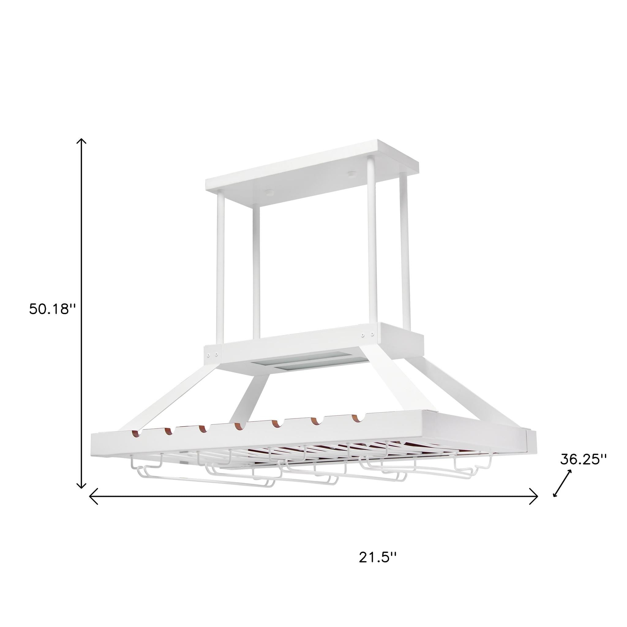 White Kitchen Island Iron LED Edison Bulb Flush Ceiling Light-Pendants-Hanging Lights-DECOROLALA