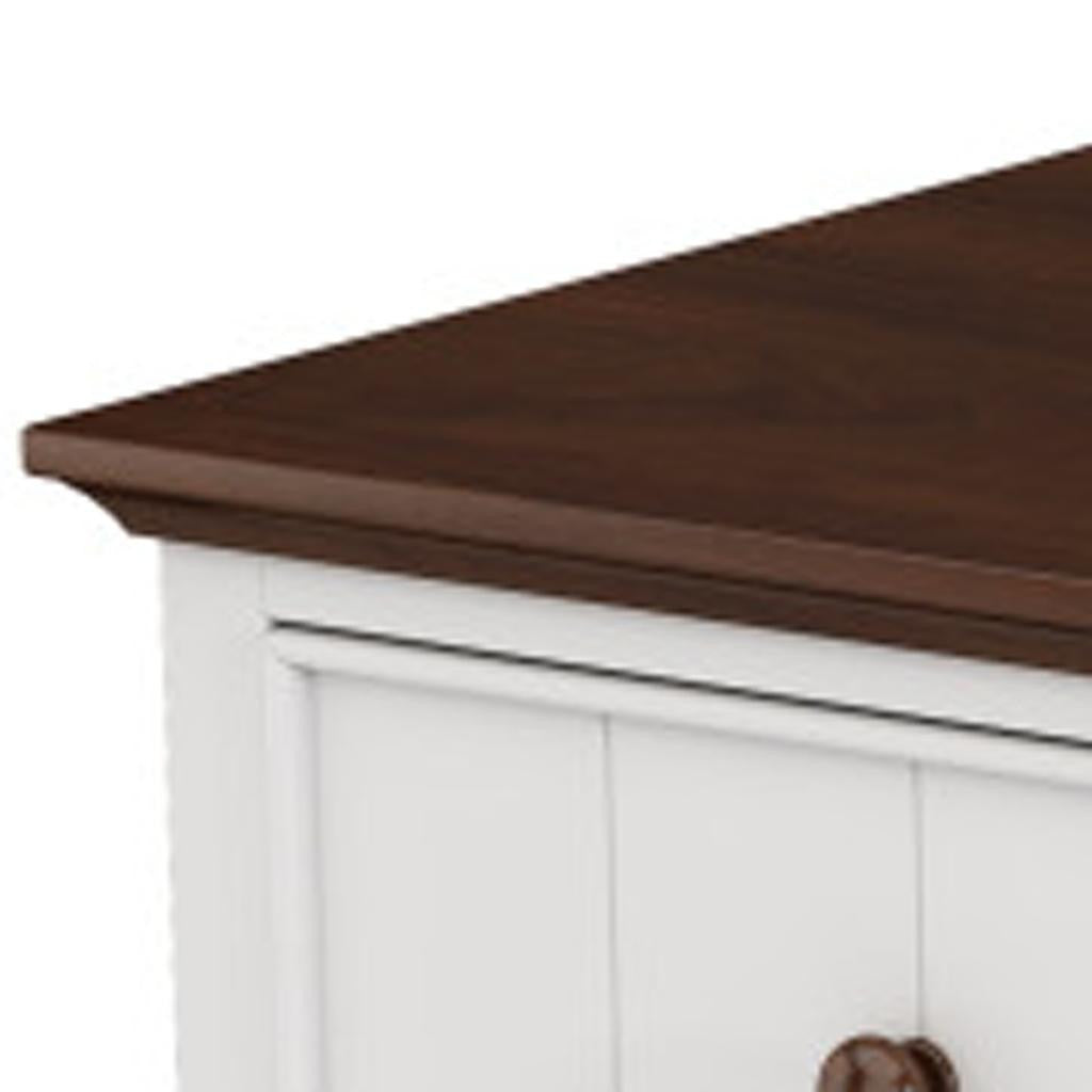 61" Walnut Wood Seven Drawer Triple Dresser-4