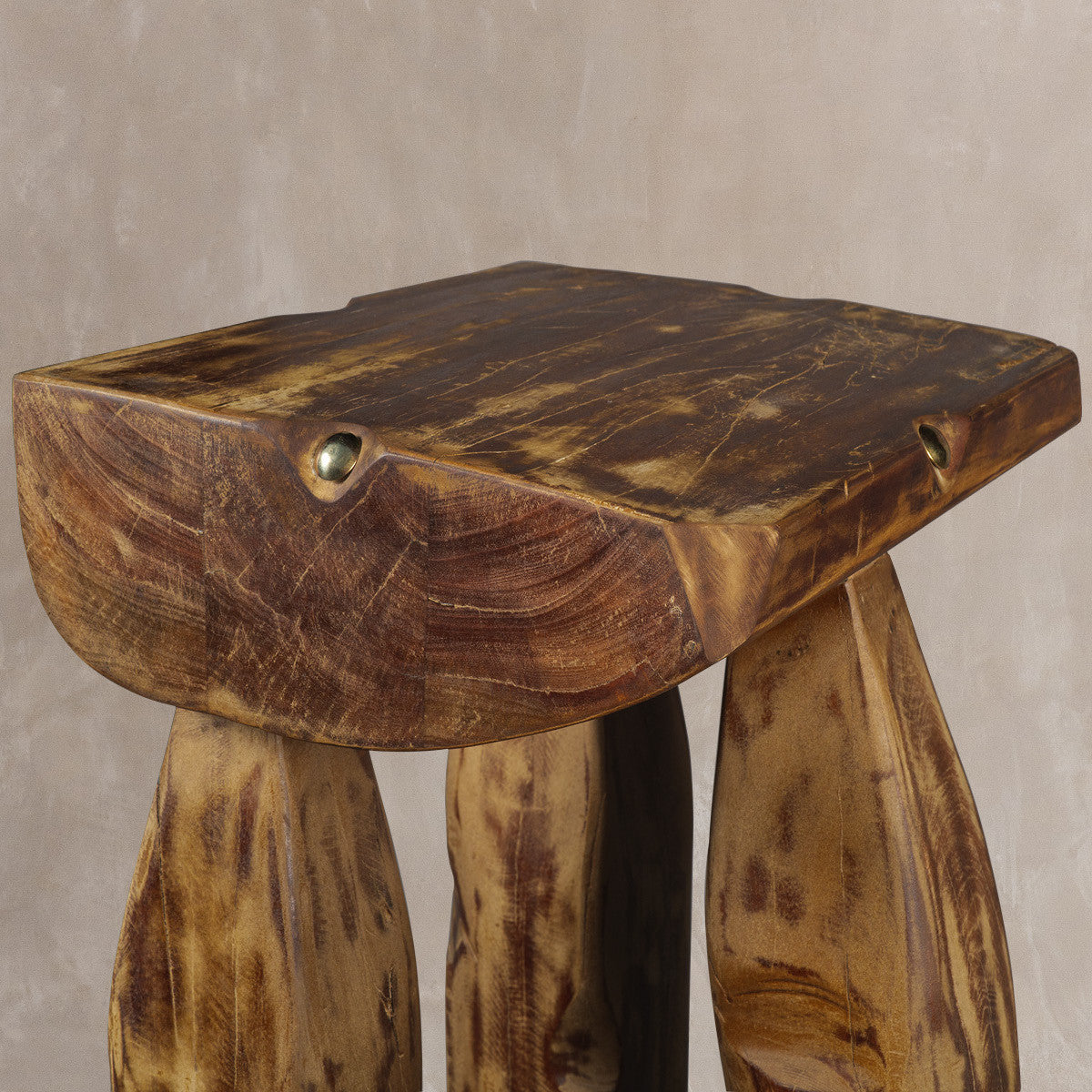 24" Brown Solid Wood Square End Table-5
