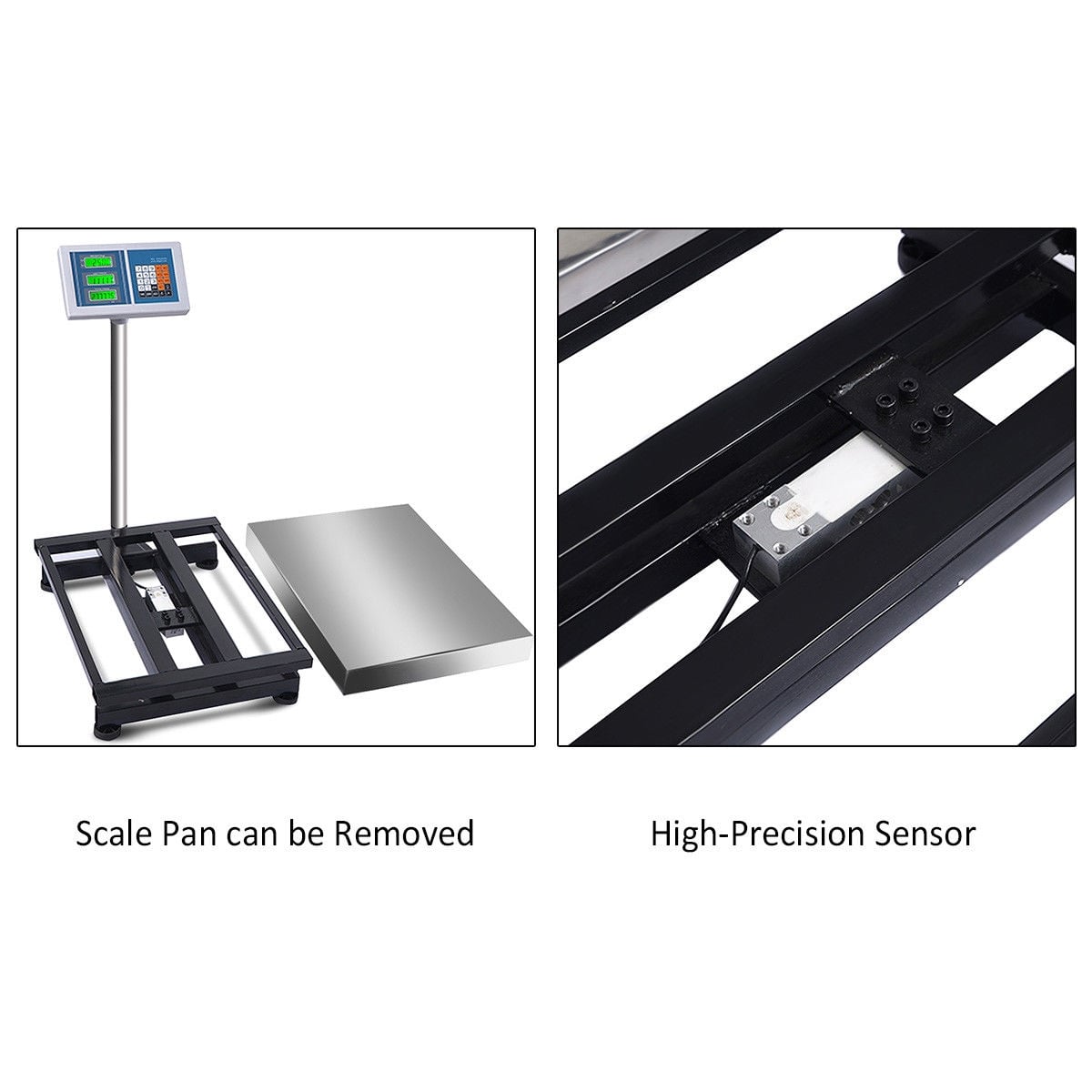 660 lbs Weight Computing Digital Floor Platform Scale-Kitchen Tools-DECOROLALA