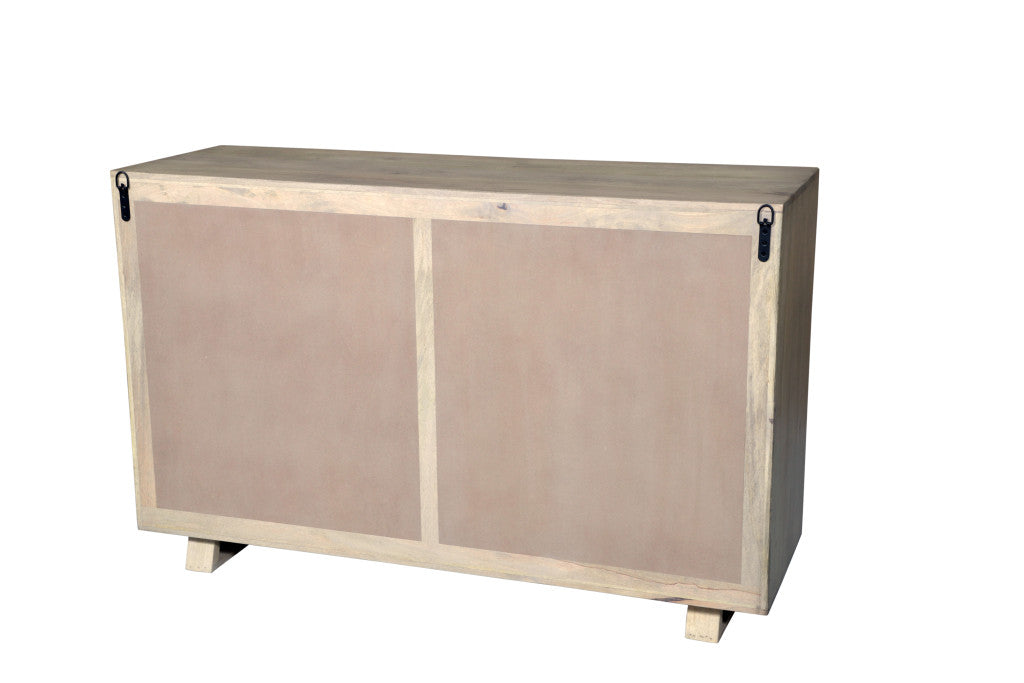 57" White Solid Wood Six Drawer Dresser-5