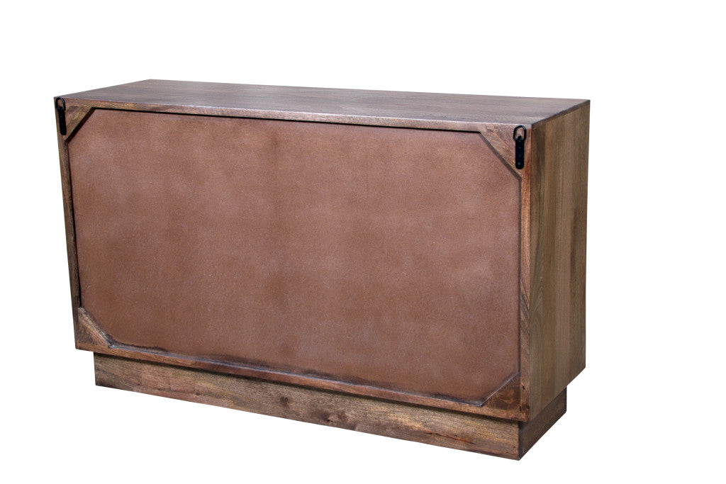 57" Brown Solid Wood Six Drawer Dresser-5