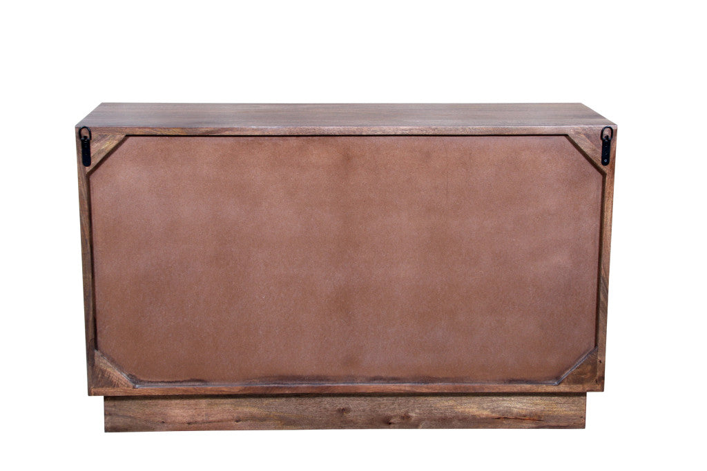 57" Brown Solid Wood Six Drawer Dresser-6