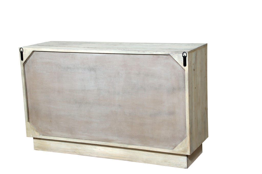 57" White Solid Wood Six Drawer Dresser-5