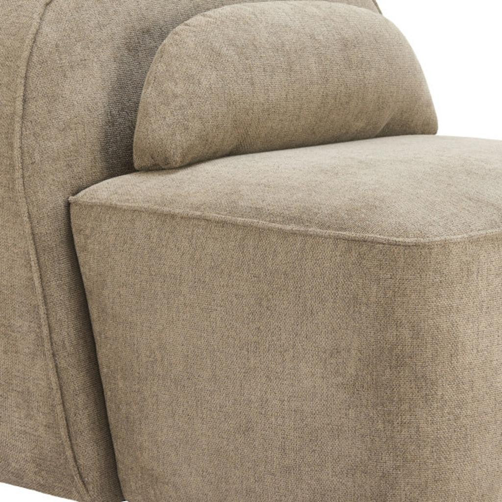 32" Brown Upholstered and Manufactured Wood Swivel Side Chair-5